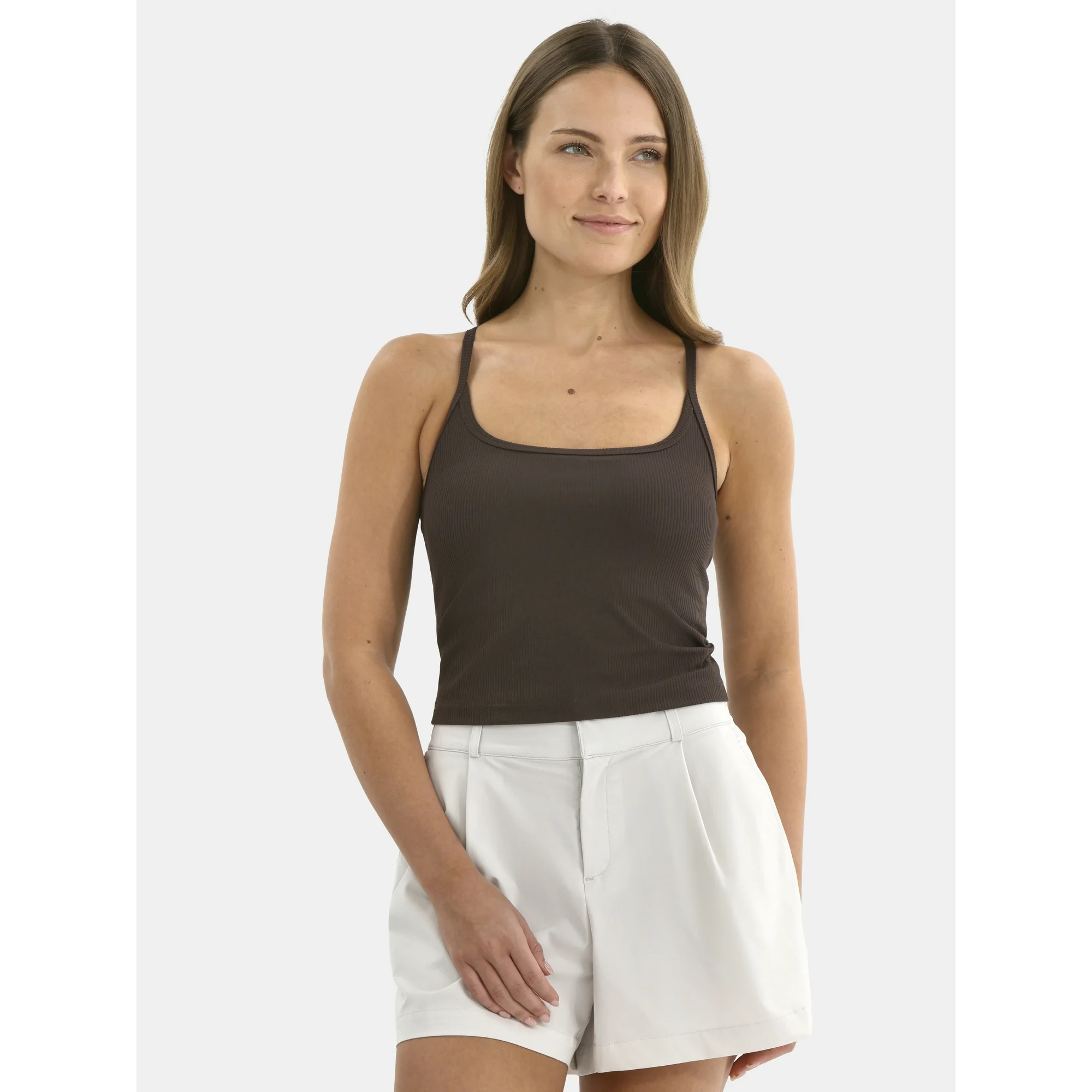 Avia Women's Ribbed SoftSculpt Tank Top with UPF 50, Sizes XS-XXXL - Walmart.com | Walmart (US)