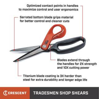 10 in. HD Tradesmen Shop Shears | The Home Depot