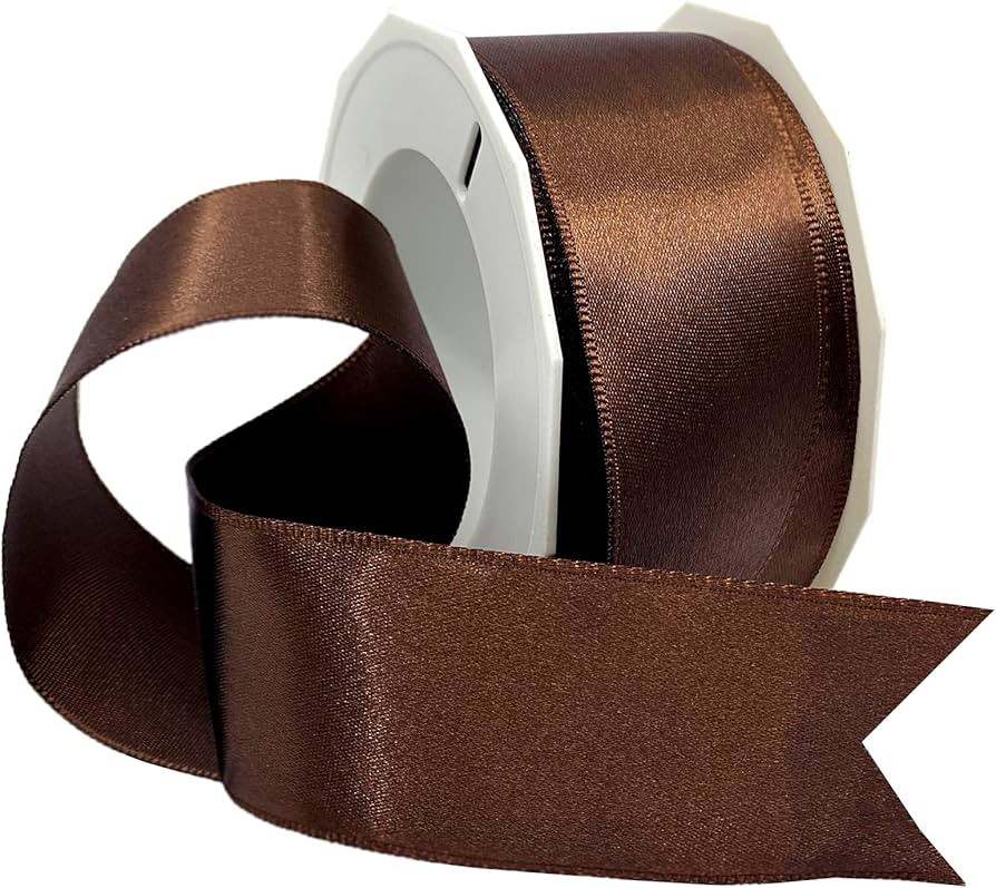 Morex Ribbon Wired Satin Ribbon, 1.5 inch by 10 Yard, Brown, 09609/10-237 | Amazon (US)