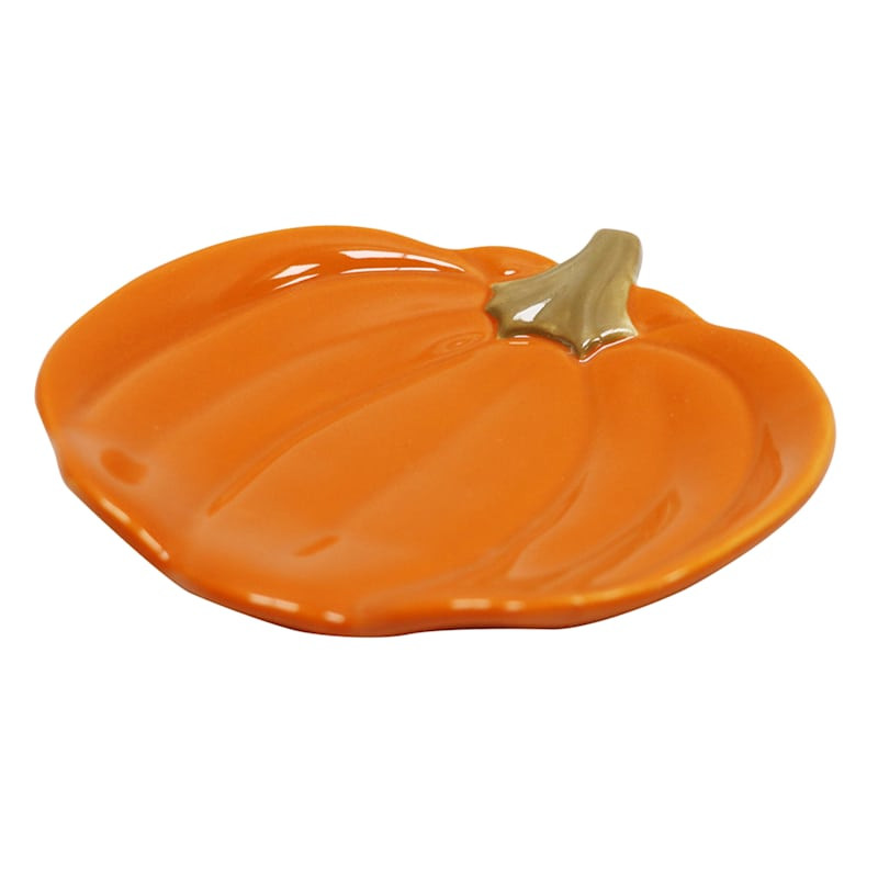 Pumpkin Shaped Ceramic Spoon Rest | At Home