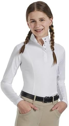 Dover Saddlery Riding Sport Kids' Equestrian Essential Long Sleeve Show Shirt | Amazon (US)