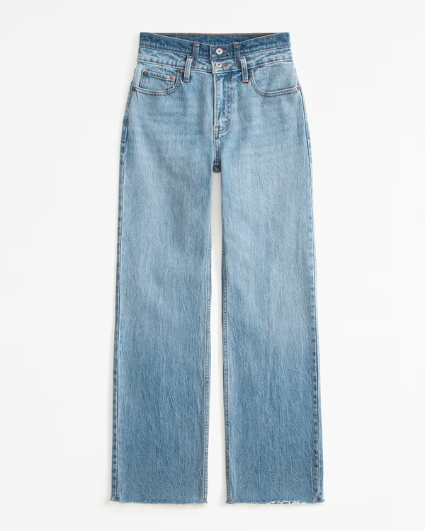 Women's Curve Love High Rise 90s Relaxed Jean | Women's Bottoms | Abercrombie.com | Abercrombie & Fitch (US)