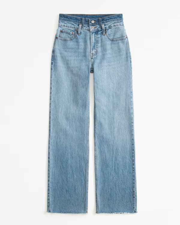 Women's Curve Love High Rise 90s Relaxed Jean | Women's Bottoms | Abercrombie.com | Abercrombie & Fitch (US)