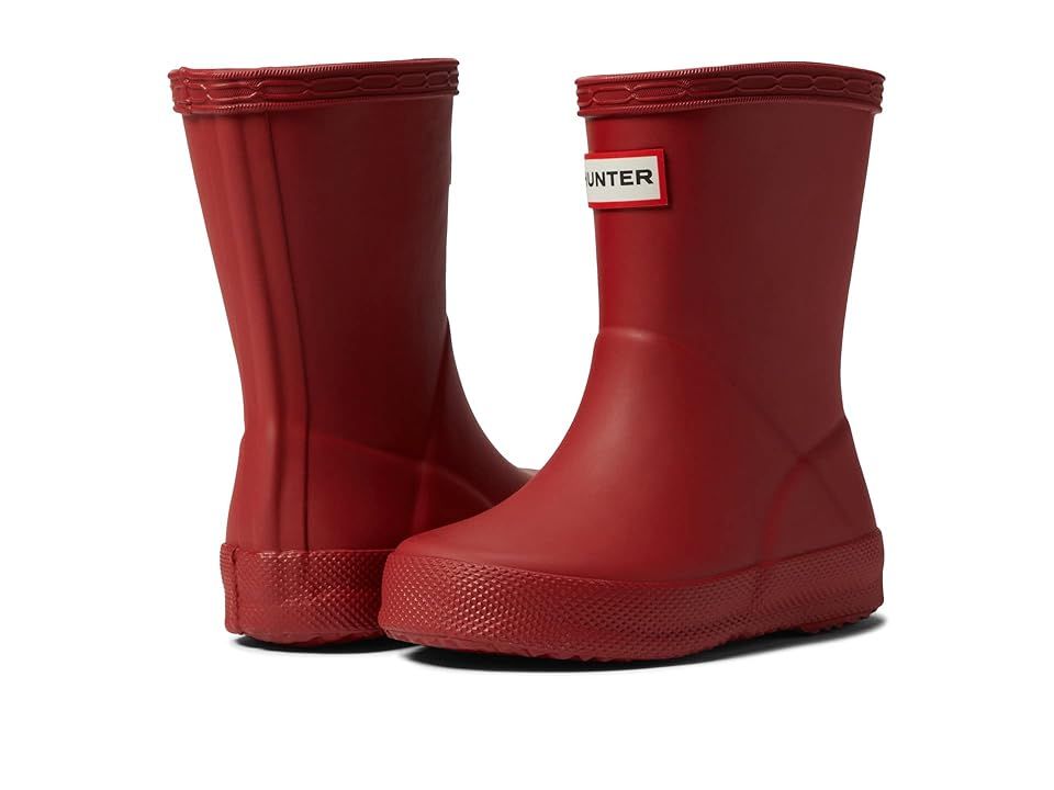 Hunter Kids First Classic Rain Boots (Toddler/Little Kid) (Military Red) Kids Shoes | Zappos