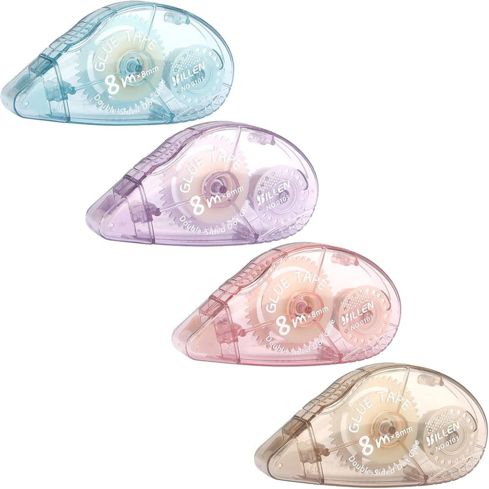 Tamaki Scrapbook Tape, 4 Pack Double Sided Tape Roller, Adhesive Glue Tape Dispenser Runner for C... | Amazon (US)