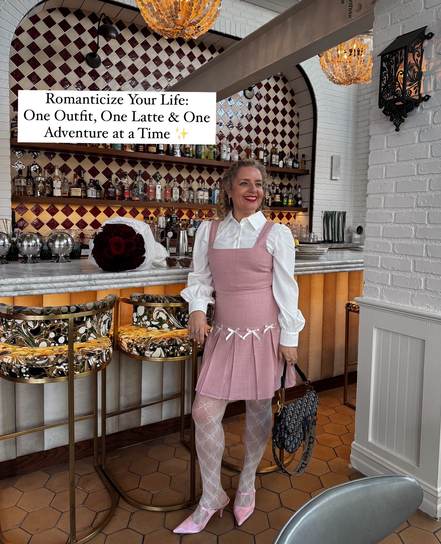 Everyday romances start with the little things like wearing a @lulus pink bow dress just because. ✨💕

Pastels, satin, and bows are EVERYWHERE for 2025, and I’m not mad about it. This Lulus pink pleated dress (on sale for $39 ) paired with an ivory cropped button-up, white bow fishnet tights, and baby pink satin mules is proof that dressing up isn’t just for special occasions - it creates them.

Romanticizing life starts with how you show up. So yes, I’m wearing bow tights my 6-year-old niece loves, and yes, I’m buying myself flowers. Because why not? 💐

Would you wear this look? Or are you into the 2025 bow trend? 👇

Outfit: @lulus 
Nails: @townhouse 
Latte: @lalalandkindcafe 
Flowers: @aya_flowers_beverlyhills 

#lulus #lulusambassador #lovelulus