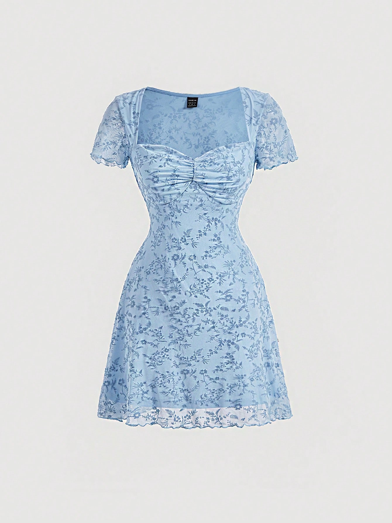 SHEIN MOD Floral Print Ruched Bust Dress | SHEIN