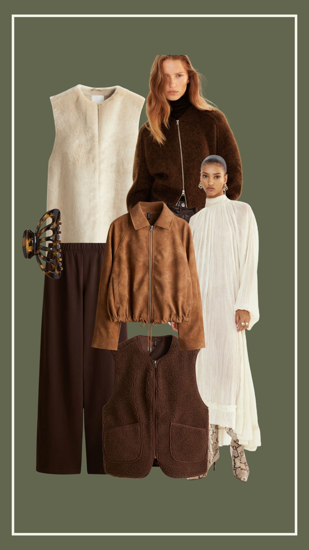 Autumn style from the high-street 🍁Suede jacket, Borg, floaty dress, boho style. Wardrobe essentials from H&M 

 #LTKFashionMonth #LTKautumn #LTKmodest