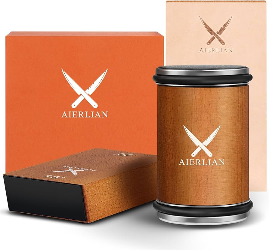 AIERLIAN Knife Sharpener Tool, Rolling Knife Sharpener Kit, Knife Sharpening with Diamonds and Ce... | Amazon (US)