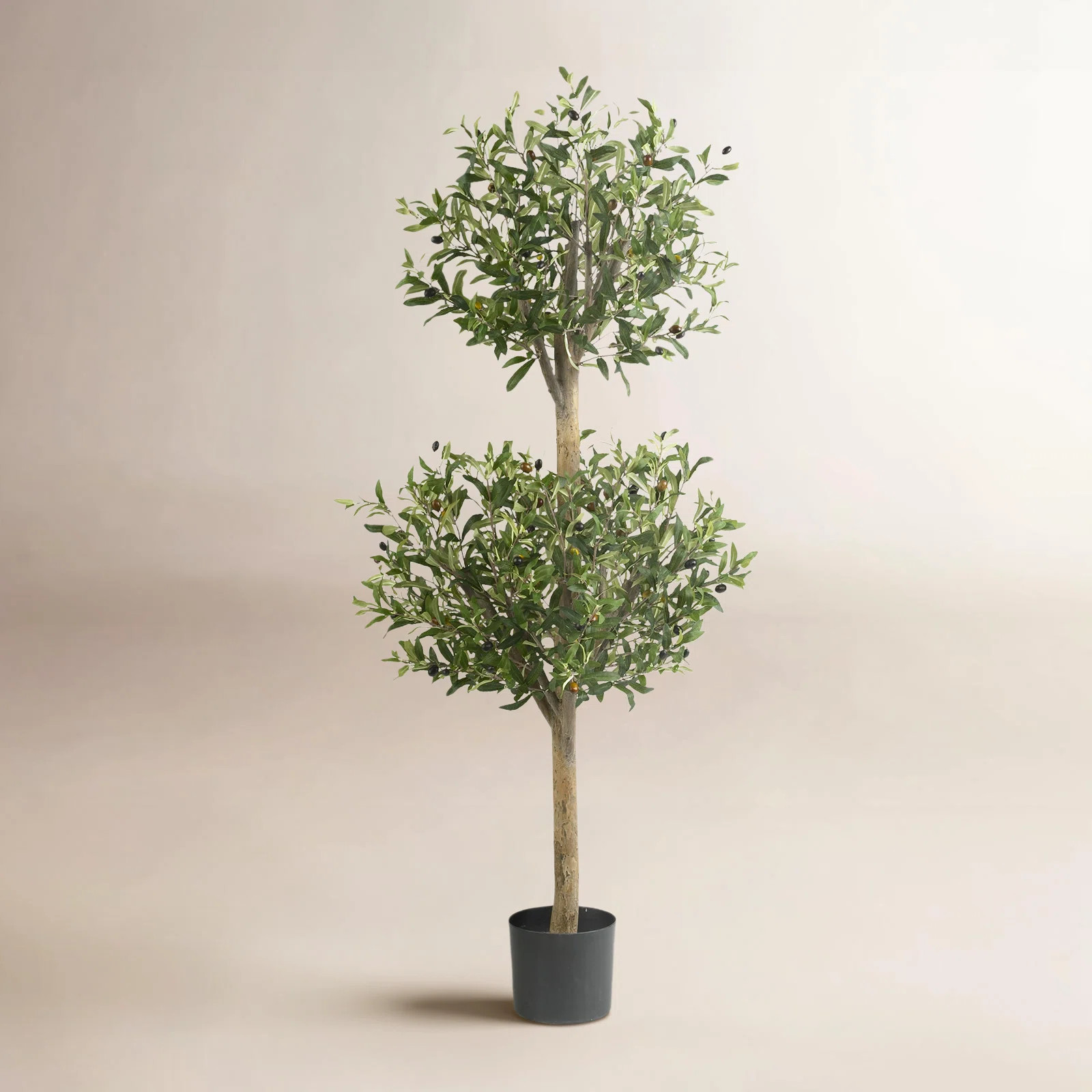53'' Faux Olive Tree Topiary in Pot | Wayfair North America