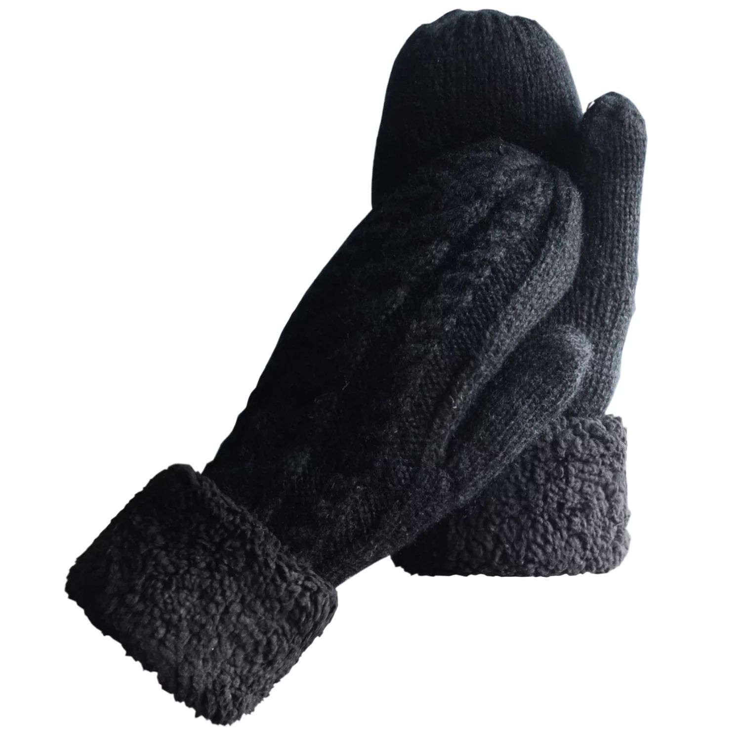 Whiteleopard Women's Winter Gloves Warm Lining Mittens- Cozy Wool Knit Thick Gloves Novelty Mitte... | Walmart (US)