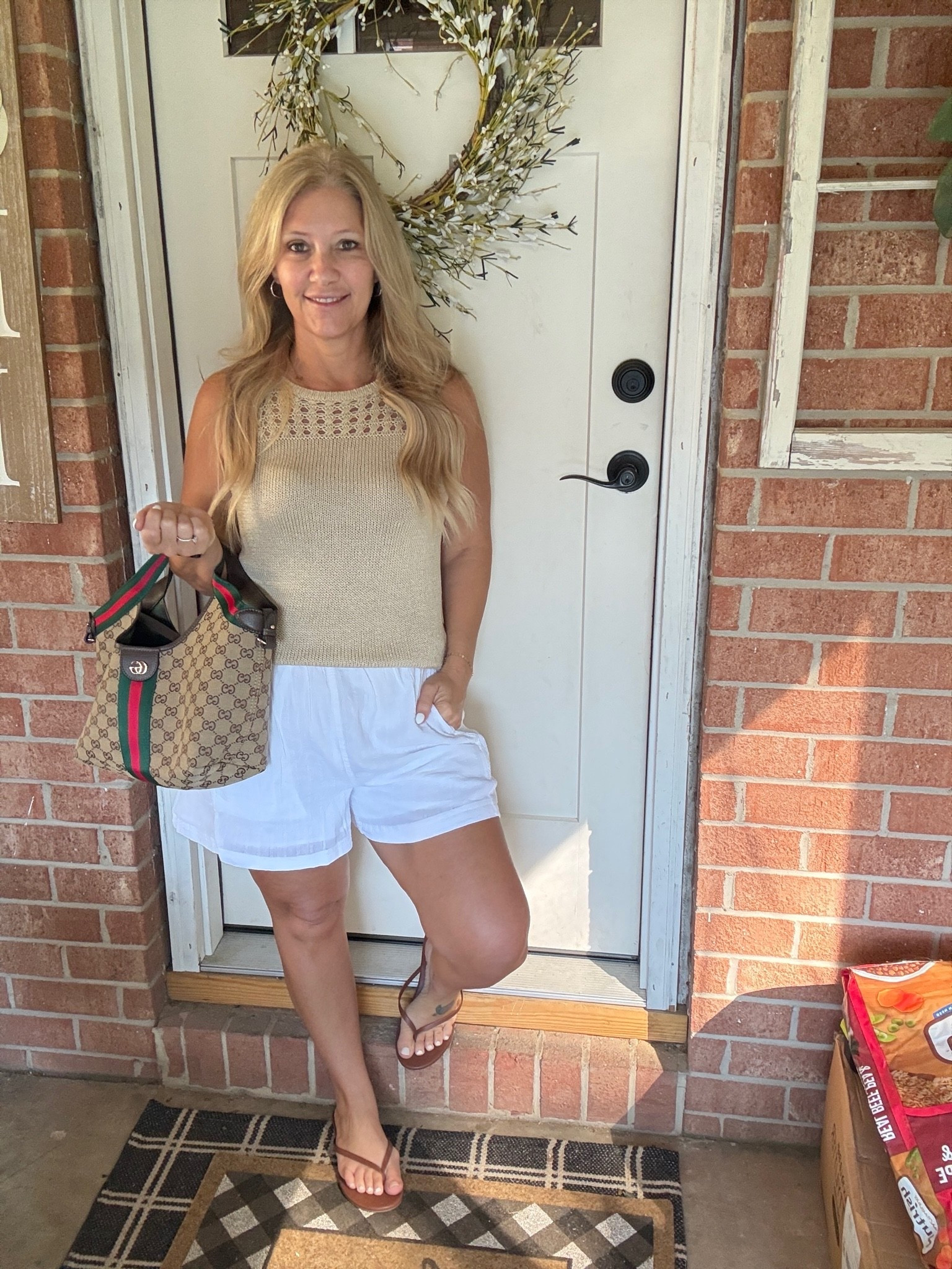 An easy summer outfit you’ll reach for again and again! ☀️ These American Eagle linen-blend shorts are fully lined, lightweight, and so comfortable. I’m wearing a size medium. Paired with a sleeveless sweater tank (my Loft tank is old, so I’ve linked similar styles) and simple flip-flops (size 8) for an effortless, elevated look.

Perfect for brunch, vacation, errands, or everyday summer style. ✨

#LTKStyle #AmericanEagle #SummerOutfit

#LTKootd
