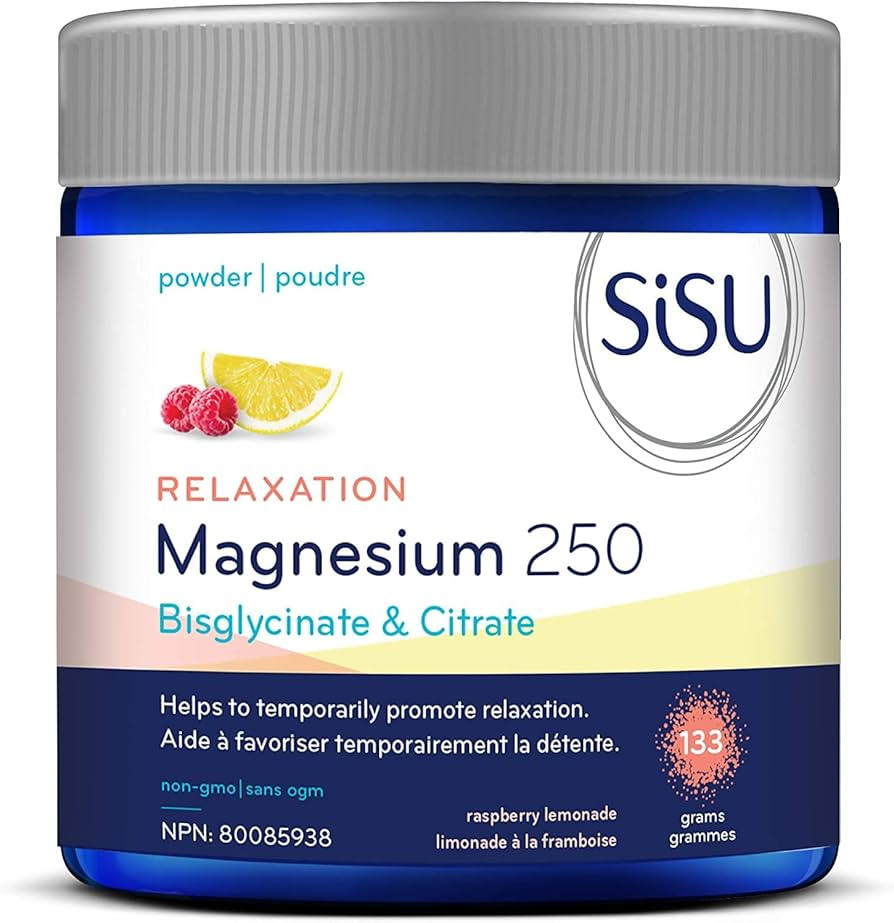 SISU Magnesium 250 (bis)Glycinate & Citrate Powder | Helps to Temporarily Promote Relaxation, Min... | Amazon (CA)