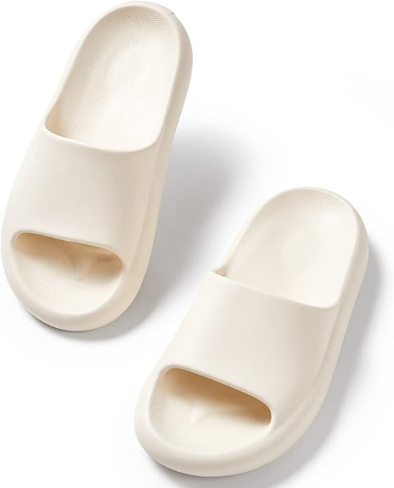 posee Poopoo Slippers Cloud Slides for Women Men Pillow Slippers Non Slip Bathroom Shower Sandals... | Amazon (US)