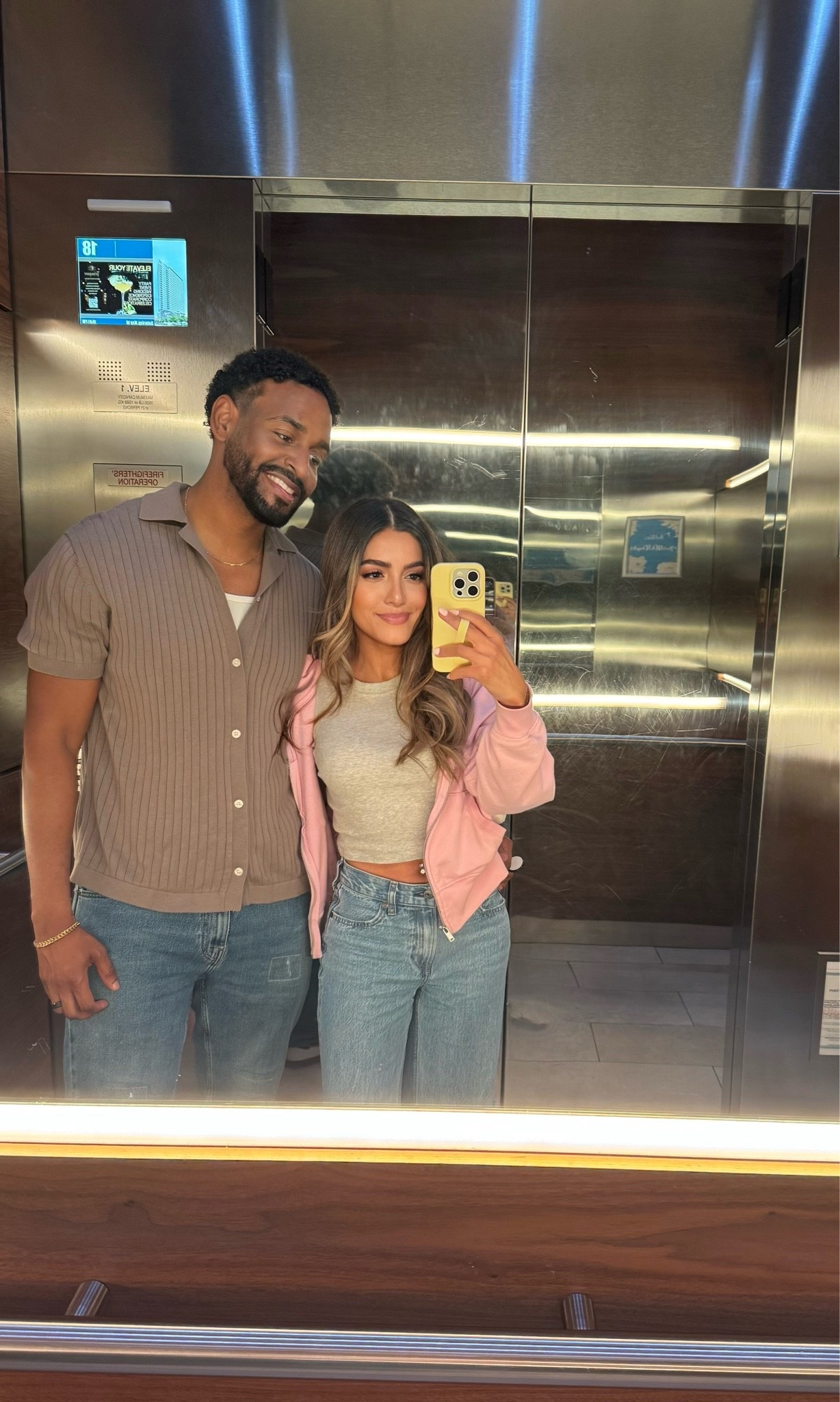 Date night outfit 
Denim outfit 
Couples outfit ideas
Crop top
Sweater 
Men’s outfit

#LTKootd #LTKMens #LTKPetite