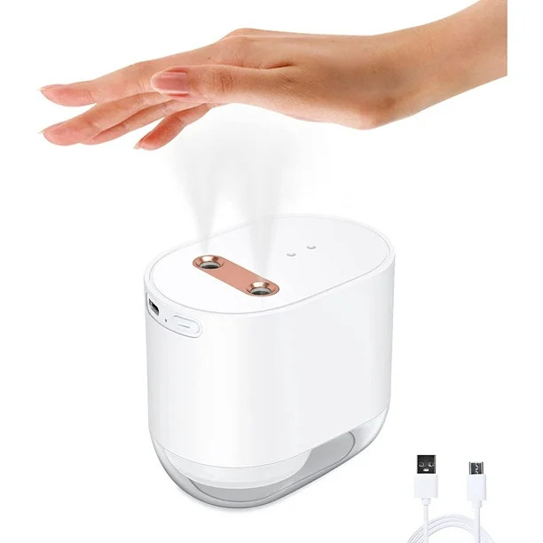 Tianlu Double Hole Automatic Alcohol Dispenser, 100ml Touchless Hand Dispenser USB Rechargeable, ... | Walmart (US)