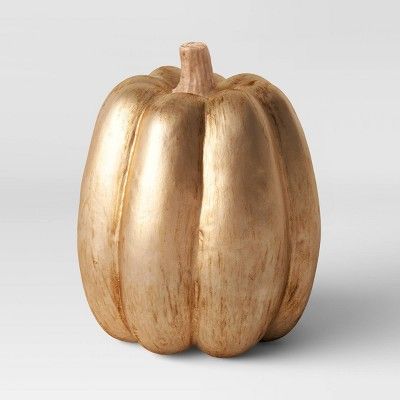 6" x 4.7" Ecomix Pumpkin Figurine Gold - Threshold™ | Target