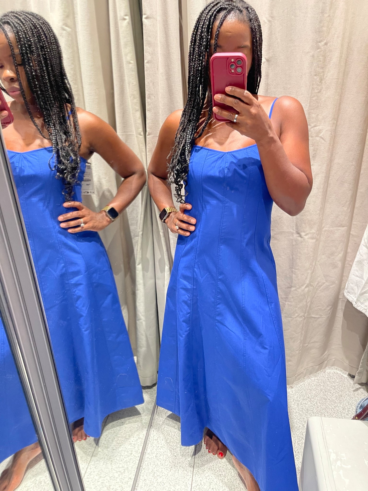 Royal blue dress 

#LTKSeasonal #LTKFindsUnder100 #LTKStyleTip