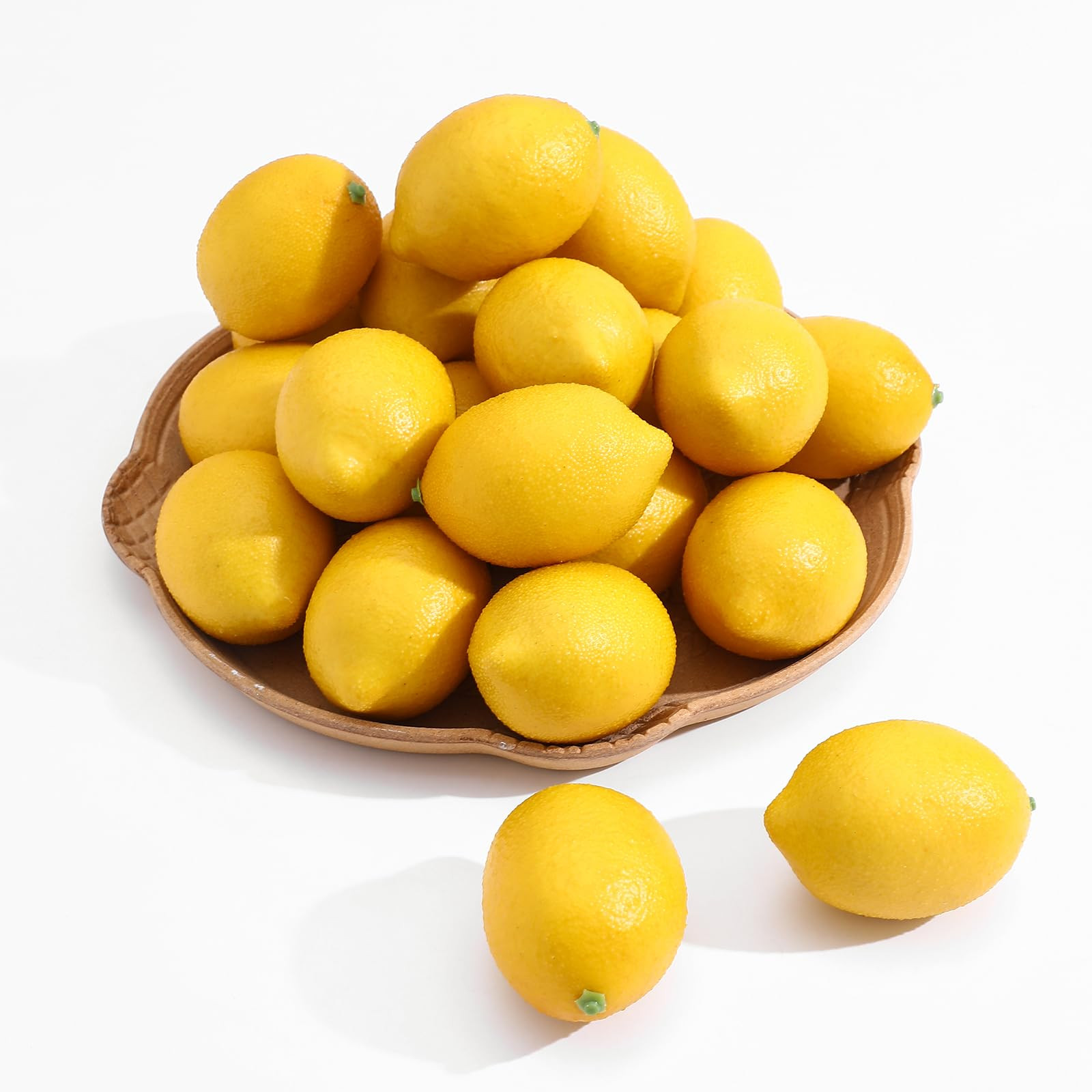 dallisten 12PCS Artificial Lemons – Lifelike Fake Yellow Lemons for Kitchen Decor, Fruit Bowl, ... | Amazon (US)