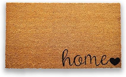 PLUS Haven Pure Coco Coir Doormat with Heavy-Duty PVC Backing - Home - Size: 17-Inches x 30-Inche... | Amazon (US)
