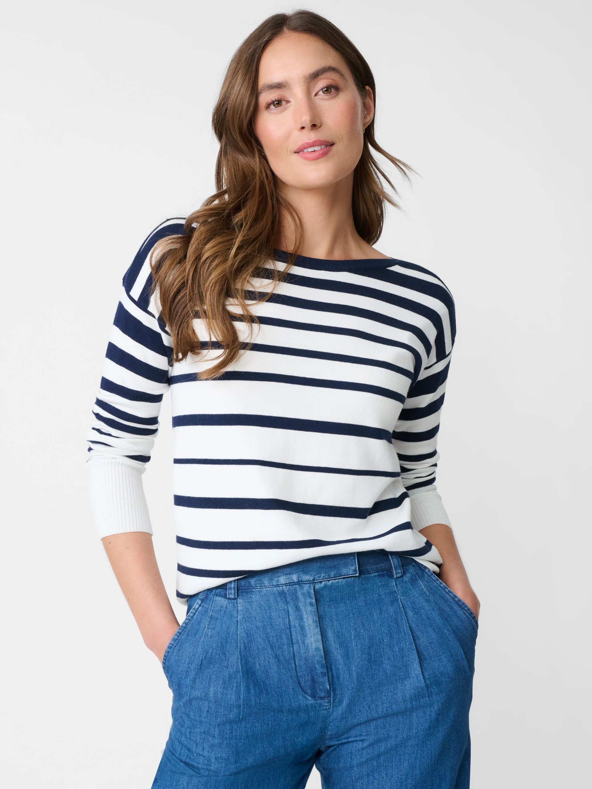 Marin Sweater in Stripe | J.McLaughlin