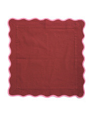 Linen Blend Scallop Embroidered Trim Pillow Case | Home | Marshalls | Marshalls