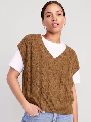 V-Neck Sweater Vest for Women | Old Navy (US)