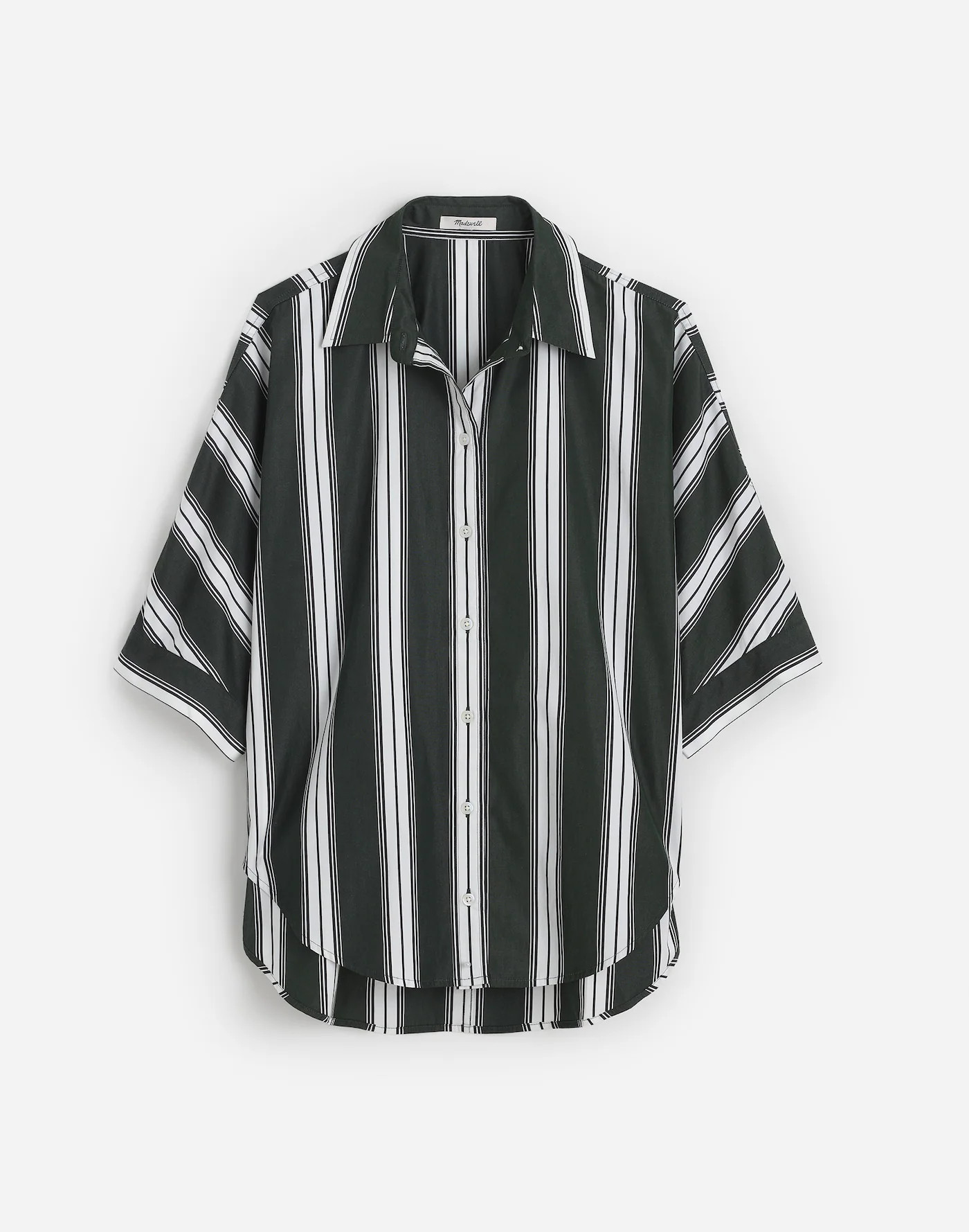 Oversized Pleated-Sleeve Button-Up Shirt | Madewell