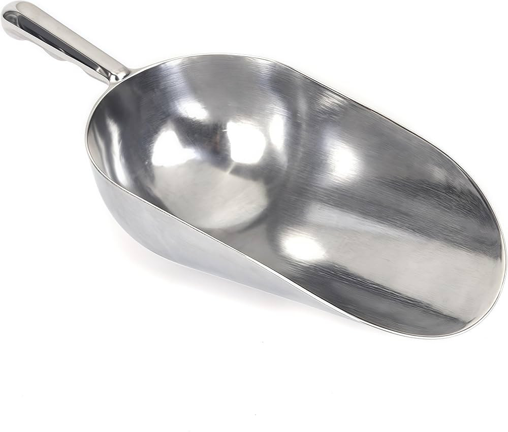 Heavy-Duty Cast Aluminum Kitchen Scoop - Rust-Proof, Ergonomic S-Handle Ice Cube Endurance Scoopf... | Amazon (US)