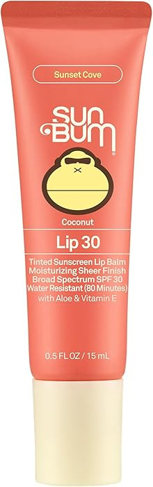 Sun Bum SPF 30 Sunscreen Sunset Cove Tinted Lip Balm - Coconut Flavor Broad Spectrum Moisturizing... | Amazon (US)