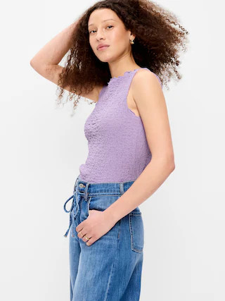 Sleeveless Smocked Tank Top | Old Navy (US)
