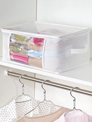 iDesign Fabric Storage Zipper Bag-Medium (Set of 2), 16" x 12" x 8", Standard 2 Count | Amazon (US)