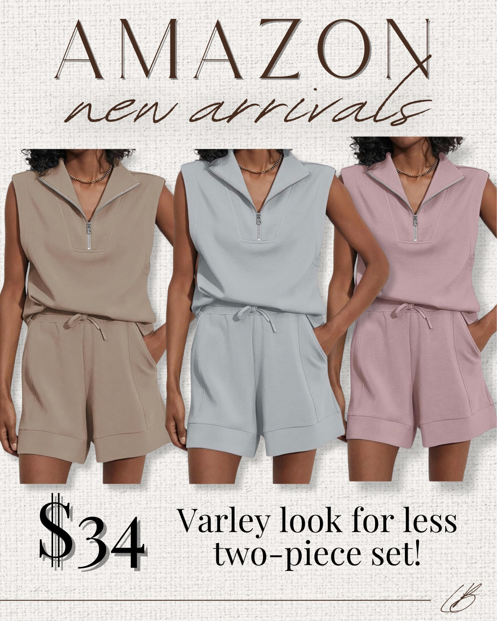 Varley look for less two piece set from Amazon! 

#LTKsalealert #LTKstyletip #LTKfindsunder50