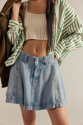 We The Free Wonderland Denim Skirt | Free People (Global - UK&FR Excluded)