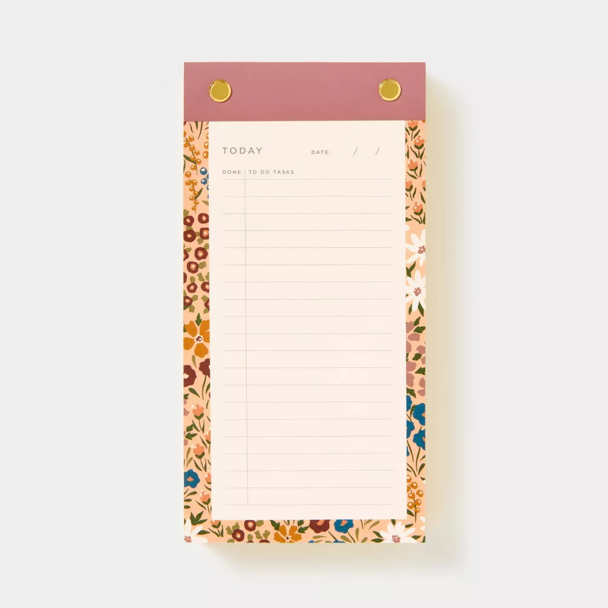 Mauve Floral List Pad - Threshold™ | Target