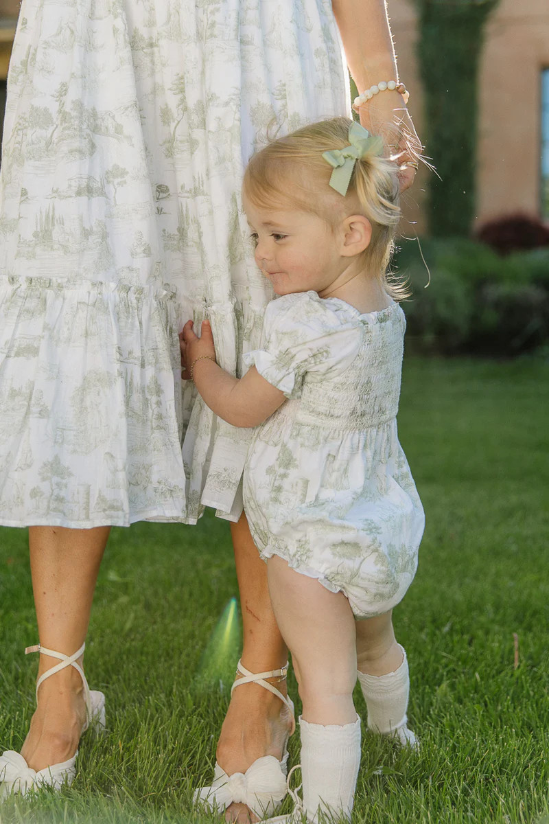 Baby Valencia Romper in Sage | Ivy City Co