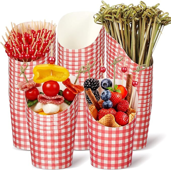 Tioncy 250 Pcs Charcuterie Cups with Cocktail Picks Sets, Bridal Shower Decoration 50 Charcuterie... | Amazon (US)