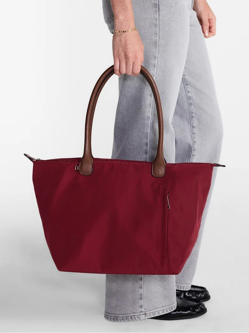 No Boundaries Women's Tote Bag, Rich Red | Walmart (US)