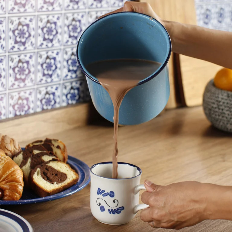 Cinsa 2QT Chocolatera / Warmer , Enamel on Steel, Turquoise Blue | Walmart (US)