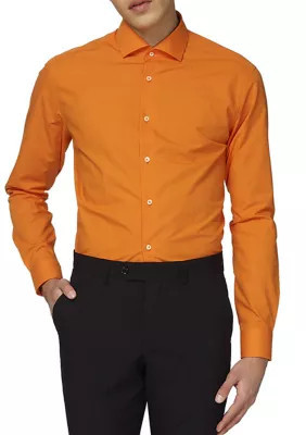 OppoSuits Men's The Orange Long Sleeve Shirt, Small | Belk
