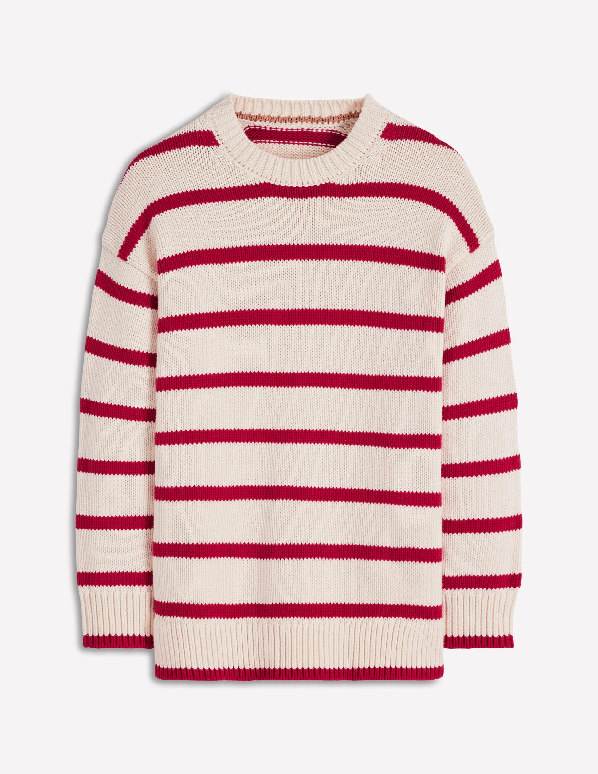 Lucy Oversized Cotton Jumper-Pink Peony | Boden (US)