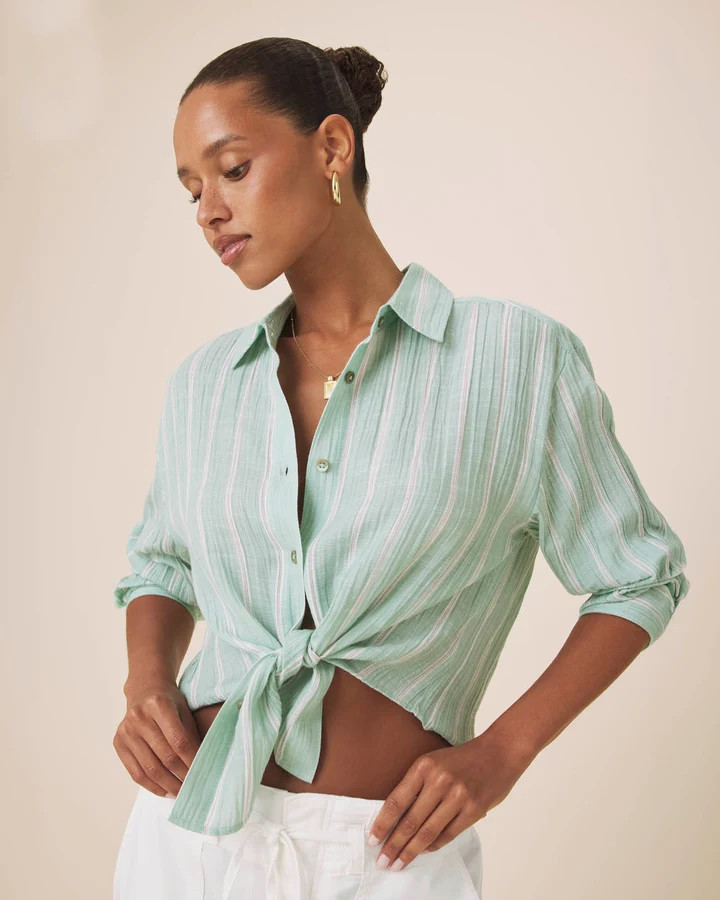 Jaylei Stripe Button Down | Splendid