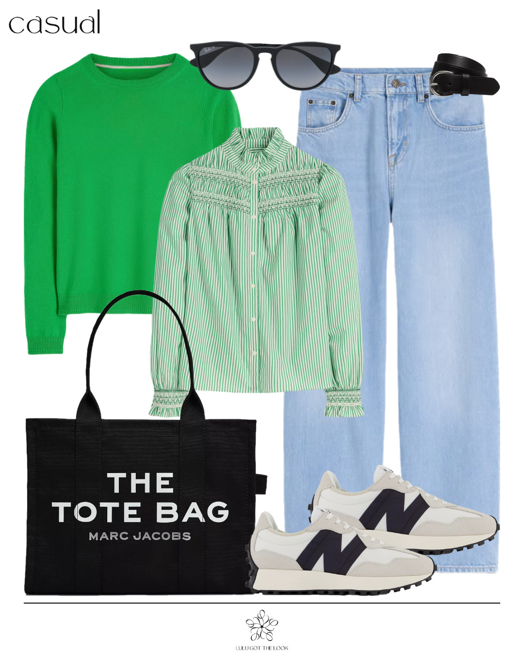 Green striped blouse: 4 styles - casual 

 #LTKootd #LTKSeasonal #LTKU