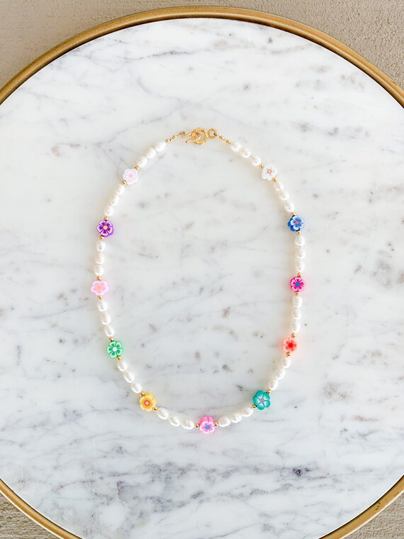 Pearl Candy Flower Necklace | Etsy | Etsy (US)