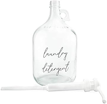Cornucopia Laundry Pump Soap Dispenser: Liquid Detergent Gallon Glass Pump Bottle | Amazon (US)