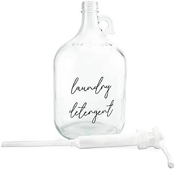 Cornucopia Laundry Pump Soap Dispenser: Liquid Detergent Gallon Glass Pump Bottle | Amazon (US)