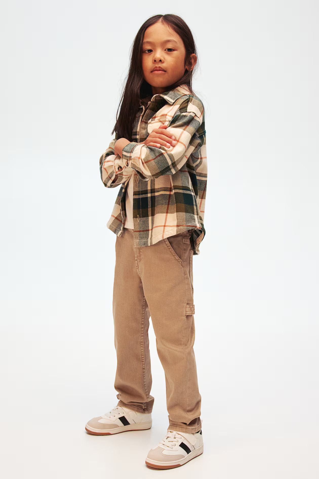 Relaxed Fit Carpenter trousers - Beige - Kids | H&M GB | H&M (UK, MY, IN, SG, PH, TW, HK)