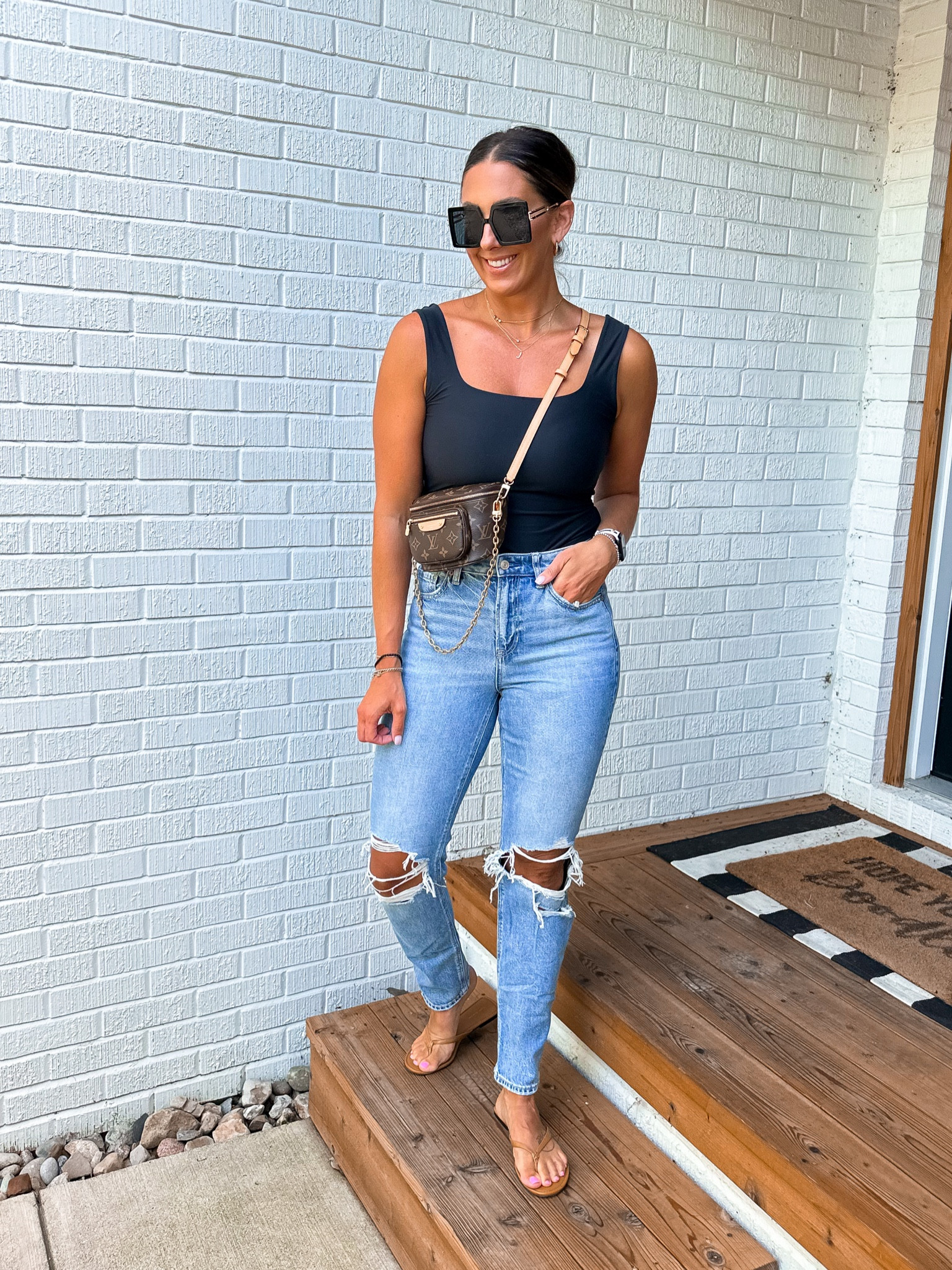 Tank-medium 
Jeans-4Long
Sandals-tts 8

#LTKsalealert #LTKstyletip #LTKshoecrush