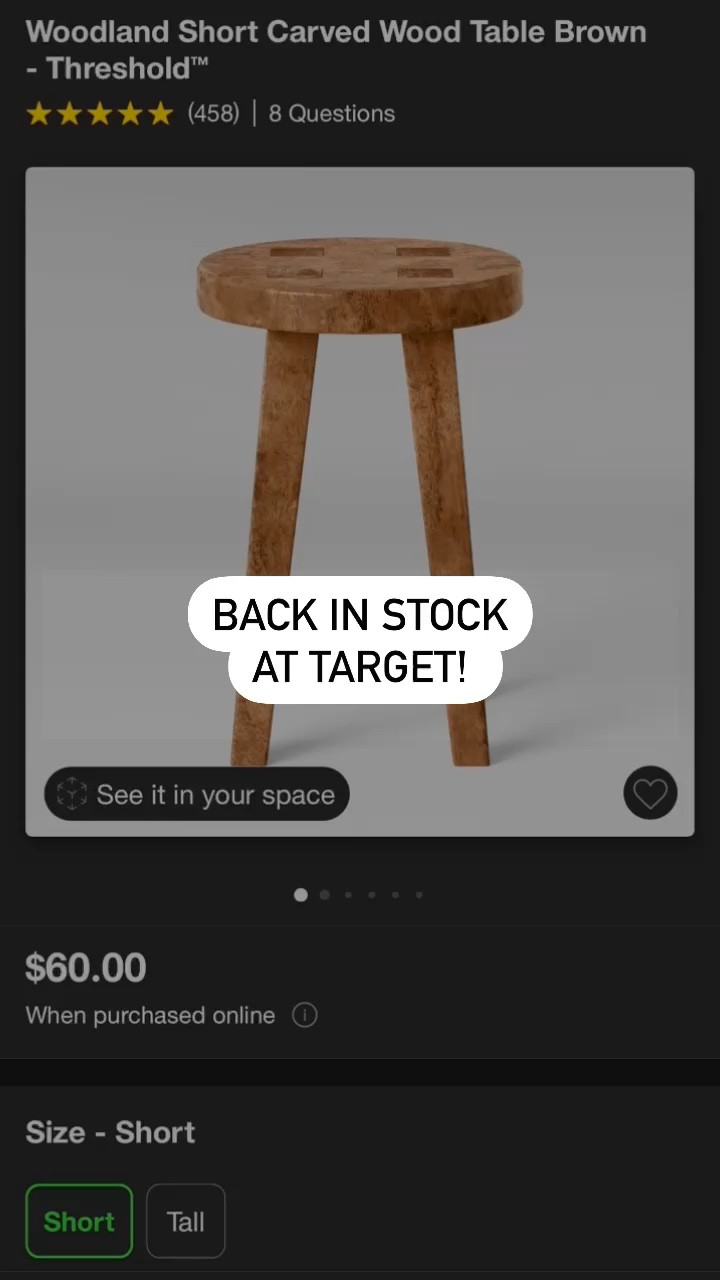 Target threshold table back in stock! 

#LTKhome #LTKfindsunder100 #LTKstyletip