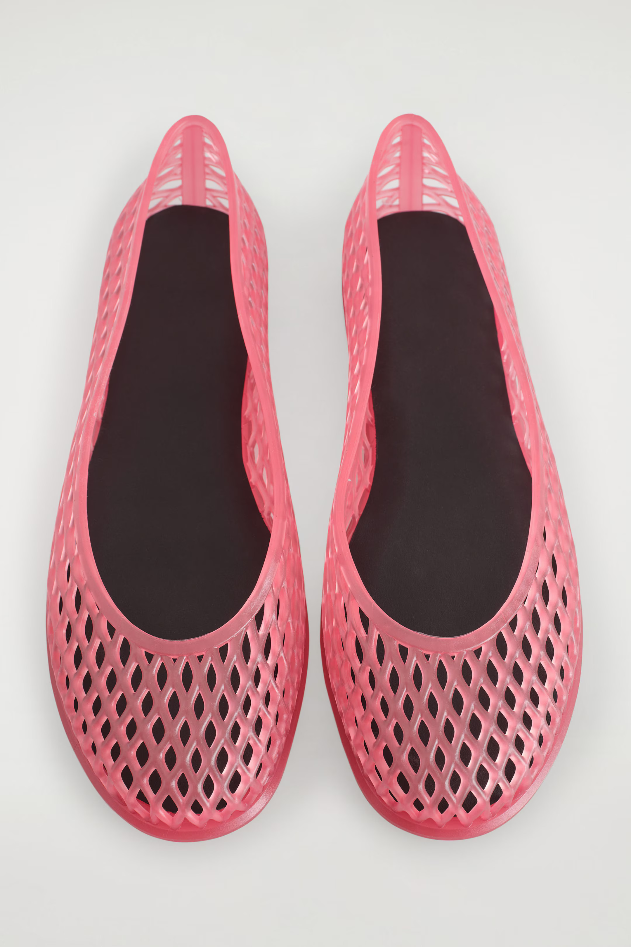 CUT-OUT JELLY BALLET FLATS - RED | COS | COS UK